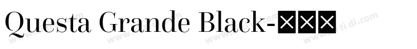 Questa Grande Black字体转换